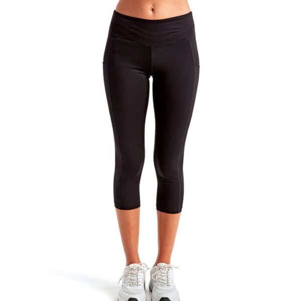 Ladies' Three-Quarter Performance Leggings Thumbnail